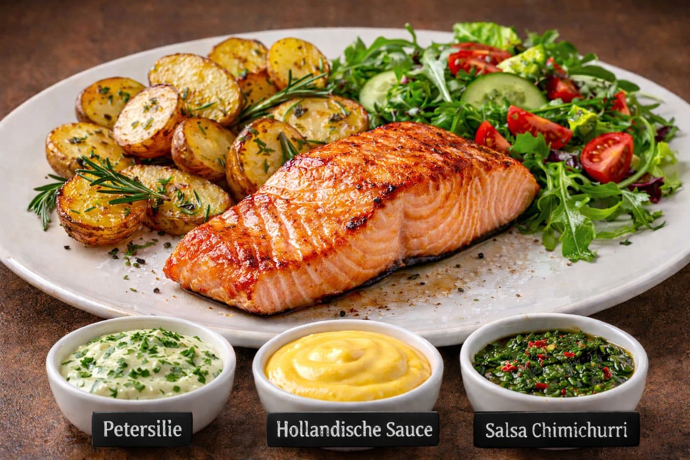 Knoblauch-Lachs vom Grill